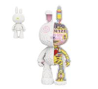 DAHONPA Animal Mechanical Dissection Rabbit Micro Building Blocks Set with Drawer（8000PCS）, Personalized Decoration, Gift for Adults and Kids