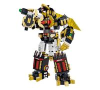 DAHONPA Black Gold Warrior Manned Mecha Robot Building Blocks Set, Guardian Transforming Mech Model Kit, (1848+ Pieces) Loyal Warrior Robots Toys for Adults Christmas Birthday Gift
