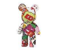 DAHONPA Colorful Graffiti Bear Micro Building Blocks Set (7220 Pieces) Gift for Adults and Kids