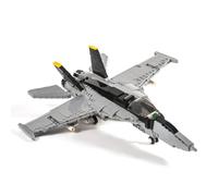 DAHONPA F/A-18E Super Hornet Fighter Jet Building Set, 682 Pcs Military Airplane Model Kit with Pilot Figure, Aviation Toy Gift for Adults & Teens