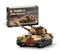 DAHONPA Tiger II Army Tank Building Block(993 PCS), WW2 Military Historical Collection Tank Model with Soldier Figures, Toys Gifts for Kid and Adult
