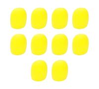 Dahszhi 10Pcs Yellow Microphone Covers Foam,Standard Handheld Microphone Soft Foam KTV Microphone Cover