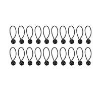 Dahszhi 20 Pcs 3 Inch Tarp Bungee Balls,Ball Bungee Canopy Tarp Tie Down Cord,Storage Ropes for Indoor and Outdoor,8cm (Black and White)