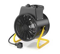 DAHTEC 2000W Electric Space Fan Heater - ECO Energy Efficient - Portable Heaters - Adjustable Angle & Overheat Protection - Ideal for Construction Site, Garage, Greenhouse