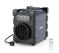 DAHTEC Commercial 2000W Electric Fan Heater with ECO, WIFI & Remote Control | Heavy-Duty, Steel Casing, Drop Protection, Ideal for Workshops, Garage, Greenhouse