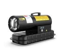 DAHTEC Diesel Space Heater, 10 KW Industrial Kerosene Heaters, Large Fuel Tank, 450m³/h, Adjustable Thermostat, Oil Level Display, Suitable for Workshops, Building Sites and Agricultural
