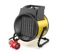 DAHTEC Electric Fan Heater 5000W - Fast Heating - Industrial Ceramic Heaters - Need 400V Three-phase Electricity - Ideal for Construction Site, Garage, Greenhouse