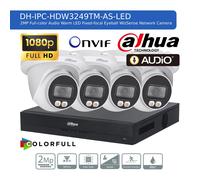 DAHUA 1080P CCTV SECURITY 2MP COLORVU CAMERA AUDIO SYSTEM NIGHTVISION OUTDOOR