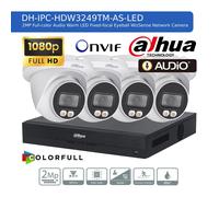 DAHUA 1080P CCTV SECURITY 2MP COLORVU CAMERA AUDIO SYSTEM NIGHTVISION OUTDOOR