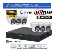DAHUA 1080P CCTV SECURITY 2MP COLORVU CAMERA AUDIO SYSTEM NIGHTVISION OUTDOOR