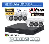 DAHUA 1080P CCTV SECURITY 2MP COLORVU CAMERA AUDIO SYSTEM NIGHTVISION OUTDOOR