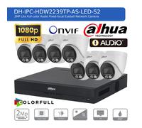 DAHUA 1080P CCTV SECURITY SYSTEM AUDIO MIC HD CAMERA COLORVU OUTDOOR NIGHTVISION