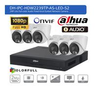 DAHUA 1080P CCTV SECURITY SYSTEM AUDIO MIC HD CAMERA COLORVU OUTDOOR NIGHTVISION