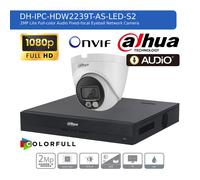 DAHUA 1080P CCTV SECURITY SYSTEM AUDIO MIC HD CAMERA COLORVU OUTDOOR NIGHTVISION