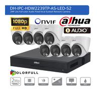 DAHUA 1080P CCTV SECURITY SYSTEM AUDIO MIC HD CAMERA COLORVU OUTDOOR NIGHTVISION