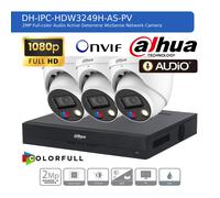 DAHUA 1080P CCTV SECURITY SYSTEM HD AUDIO MIC CAMERA COLORVU OUTDOOR NIGHTVISION