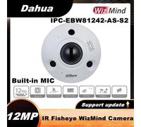 Dahua 12MP 1.85mm Mic Speaker Alarm IR Fisheye IPC-EBW81242-AS-S2 IP Camara PoE