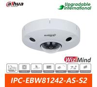 Dahua 12MP IR Fisheye WizMind IP Camera AI POE IPC-EBW81242-AS-S2 Built-in MIC
