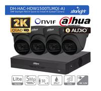 DAHUA 2K CCTV SECURITY SYSTEM 5MP AUDIO MIC CAMERA COLORVU OUTDOOR NIGHTVISION