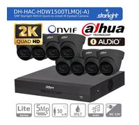 DAHUA 2K CCTV SECURITY SYSTEM 5MP AUDIO MIC CAMERA COLORVU OUTDOOR NIGHTVISION