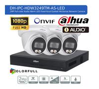 DAHUA 2MP CCTV SECURITY 1080P COLORVU CAMERA AUDIO SYSTEM NIGHTVISION OUTDOOR HD