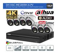 DAHUA 4K CCTV SECURITY 8MP COLORVU CAMERA AUDIO MIC SYSTEM NIGHT VISION OUTDOOR