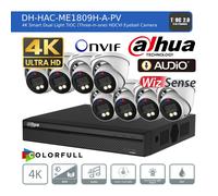DAHUA 4K CCTV SECURITY 8MP COLORVU CAMERA AUDIO MIC SYSTEM NIGHT VISION OUTDOOR