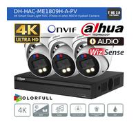 DAHUA 4K CCTV SECURITY 8MP COLORVU CAMERA AUDIO MIC SYSTEM NIGHT VISION OUTDOOR