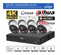 DAHUA 4K CCTV SECURITY SYSTEM 8MP AUDIO MIC CAMERA COLORVU OUTDOOR NIGHT VISION