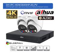 DAHUA 4K IP CCTV SECURITY 8MP COLORVU HD CAMERA AUDIO SYSTEM NIGHTVISION OUTDOOR