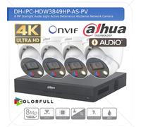 DAHUA 4K IP CCTV SECURITY 8MP COLORVU HD CAMERA AUDIO SYSTEM NIGHTVISION OUTDOOR