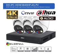 DAHUA 4K IP CCTV SECURITY 8MP COLORVU HD CAMERA AUDIO SYSTEM NIGHTVISION OUTDOOR