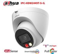 Dahua 4MP IPC-HDW2449T-S-IL WizSense Full Color+IR POE IP Camera Dual Light MIC