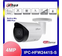 Dahua 4MP WizSense Bullet IPC-HFW2441S-S IR IP Camera PoE SMD Plus Built in MIC