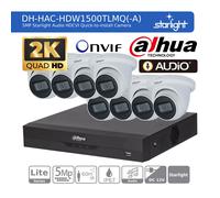 DAHUA 5MP CCTV SECURITY SYSTEM 2K AUDIO MIC CAMERA COLORVU OUTDOOR NIGHTVISION