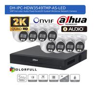 DAHUA 5MP CCTV SECURITY SYSTEM AUDIO MIC uHD CAMERA COLORVU OUTDOOR NIGHT VISION