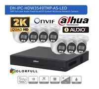 DAHUA 5MP CCTV SECURITY SYSTEM AUDIO MIC uHD CAMERA COLORVU OUTDOOR NIGHT VISION