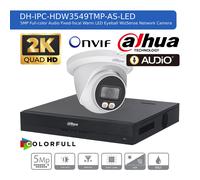 DAHUA 5MP CCTV SECURITY SYSTEM AUDIO MIC uHD CAMERA COLORVU OUTDOOR NIGHT VISION
