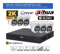 DAHUA 5MP CCTV SECURITY SYSTEM AUDIO MIC uHD CAMERA COLORVU OUTDOOR NIGHT VISION