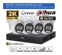 DAHUA 5MP CCTV SECURITY SYSTEM AUDIO MIC uHD CAMERA COLORVU OUTDOOR NIGHT VISION