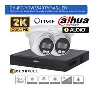 DAHUA 5MP CCTV SECURITY SYSTEM AUDIO MIC uHD CAMERA COLORVU OUTDOOR NIGHT VISION
