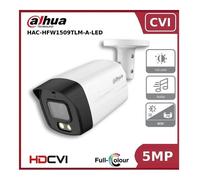 Dahua 5MP Full-color HDCVI Fixed-focal Bullet Camera 3.6mm 2880 x 1620, Mic