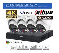 DAHUA 8MP IP CCTV SECURITY 4K COLORVU HD CAMERA AUDIO SYSTEM NIGHTVISION OUTDOOR