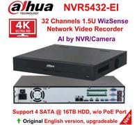 Dahua NVR5432-EI 32 Channels 4HDD 1.5U Wizsense NETWORK VIDEO RECORDER