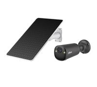 Dahua BF8C Outdoor Solar Surveillance Camera, 8MP with 4K Ultra HD & 122° Field of View, Solar Camera, WiFi Camera Outdoor with AI Detection, Colour Night Vision, IP66, Two-Way Audio, Black