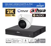 DAHUA CCTV SECURITY SYSTEM 2K 5MP AUDIO MIC CAMERA COLORVU OUTDOOR NIGHT VISION