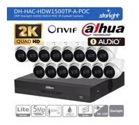 DAHUA CCTV SECURITY SYSTEM 2K 5MP AUDIO MIC CAMERA COLORVU OUTDOOR NIGHT VISION