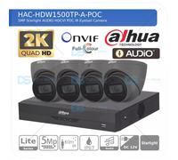 DAHUA CCTV SECURITY SYSTEM 5MP AUDIO MIC 2K CAMERA COLORVU OUTDOOR NIGHT VISION