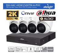 DAHUA CCTV SECURITY SYSTEM 5MP AUDIO MIC 2K CAMERA COLORVU OUTDOOR NIGHT VISION