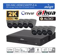 DAHUA CCTV SECURITY SYSTEM 5MP AUDIO MIC uHD CAMERA COLORVU OUTDOOR NIGHT VISION